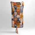 Fluffy Paws Print - Soft Cotton Terry Bath & Beach Towel