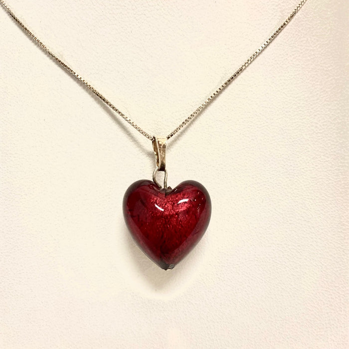 Foil Heart Pendant with chain
