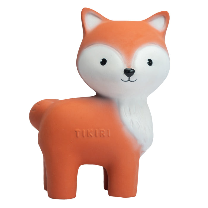 Fox Natural Rubber Teether, Rattle & Bath Toy