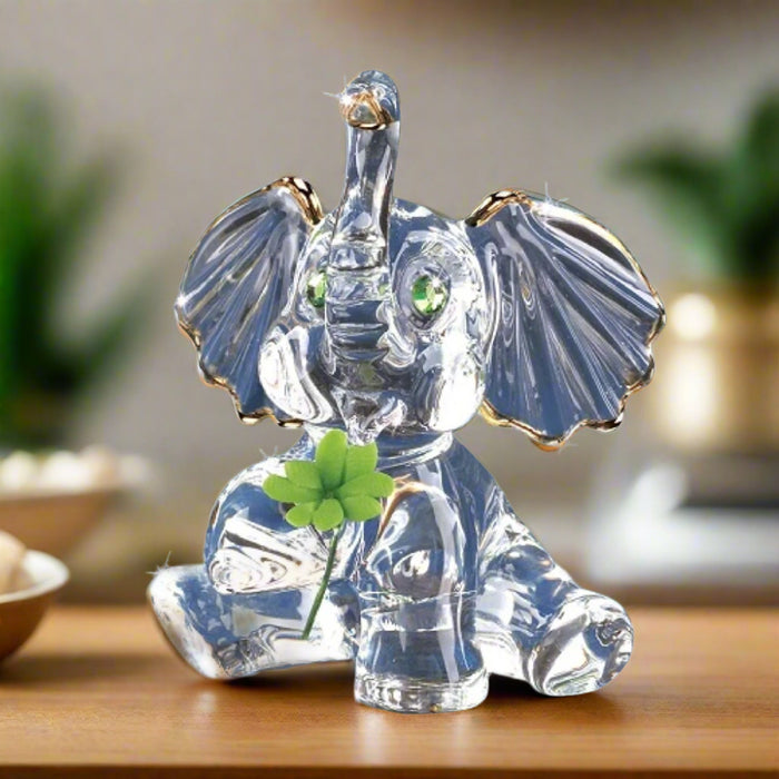 Glass Baron Lucky Elephant Figurine