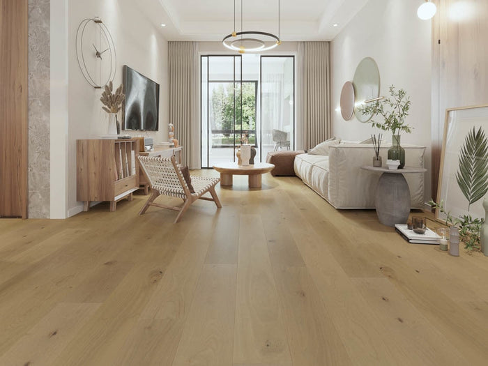 Grand Width 9.5in White Oak Engineered Hardwood Flooring