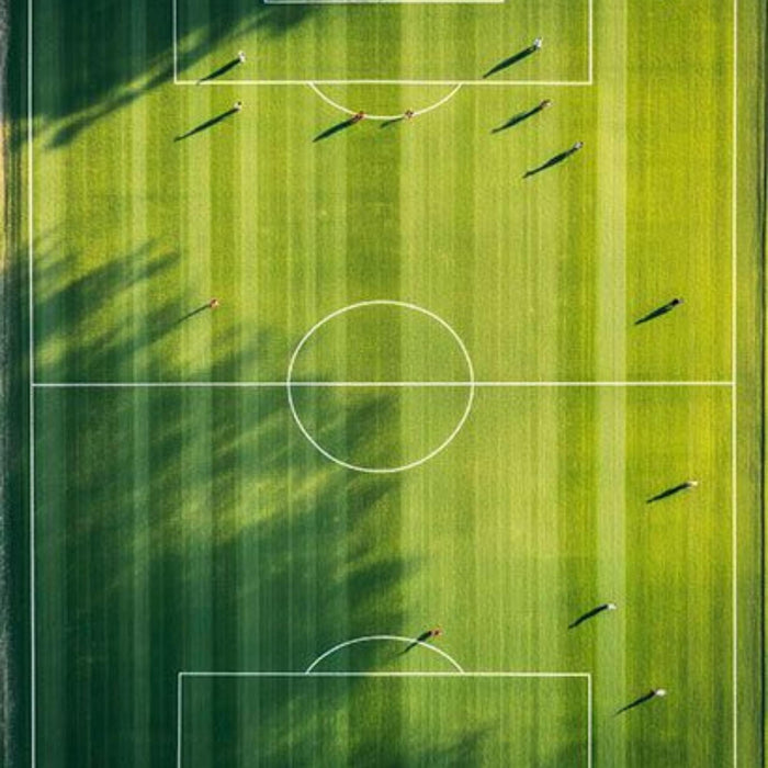 Green Football Field Print Plush Fleece Throw Blanket