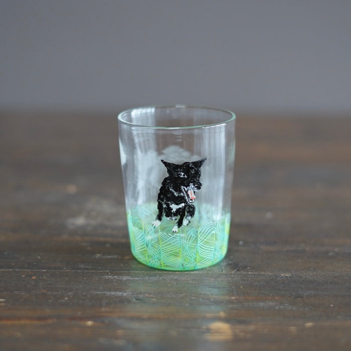 Green SUMIRE-chan Glass Tumbler #U20A