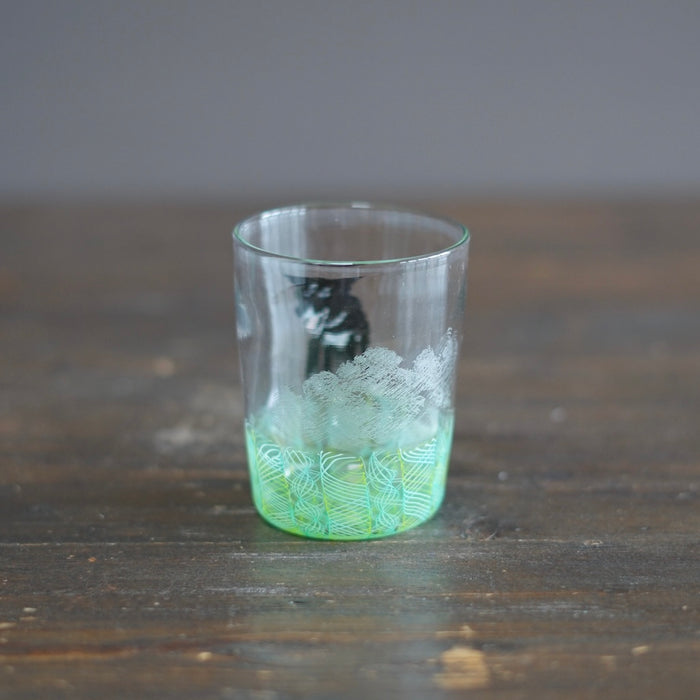 Green SUMIRE-chan Glass Tumbler #U20A