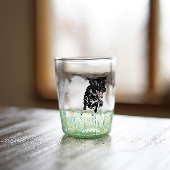 Green SUMIRE-chan Glass Tumbler #U20A