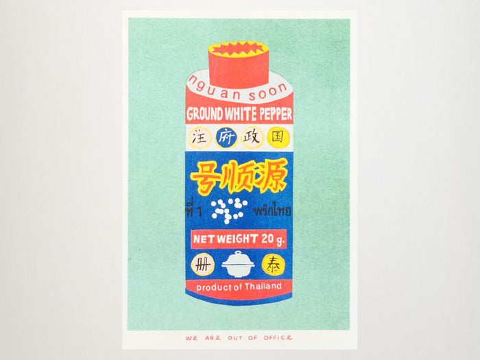 Ground White Pepper Risograph