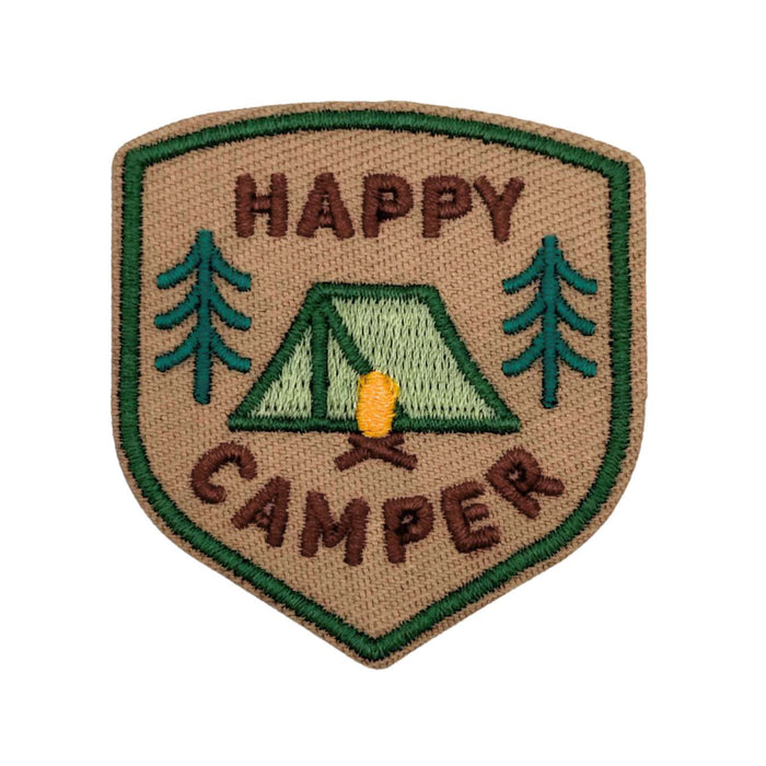 Happy Camper | Velcro or Iron-On Patches For Pets