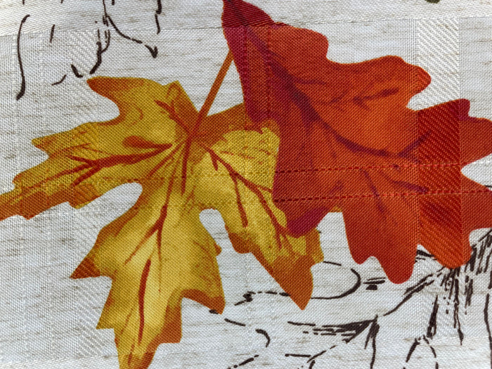 Harvest Autumn Leaves Set of 6 Placemats