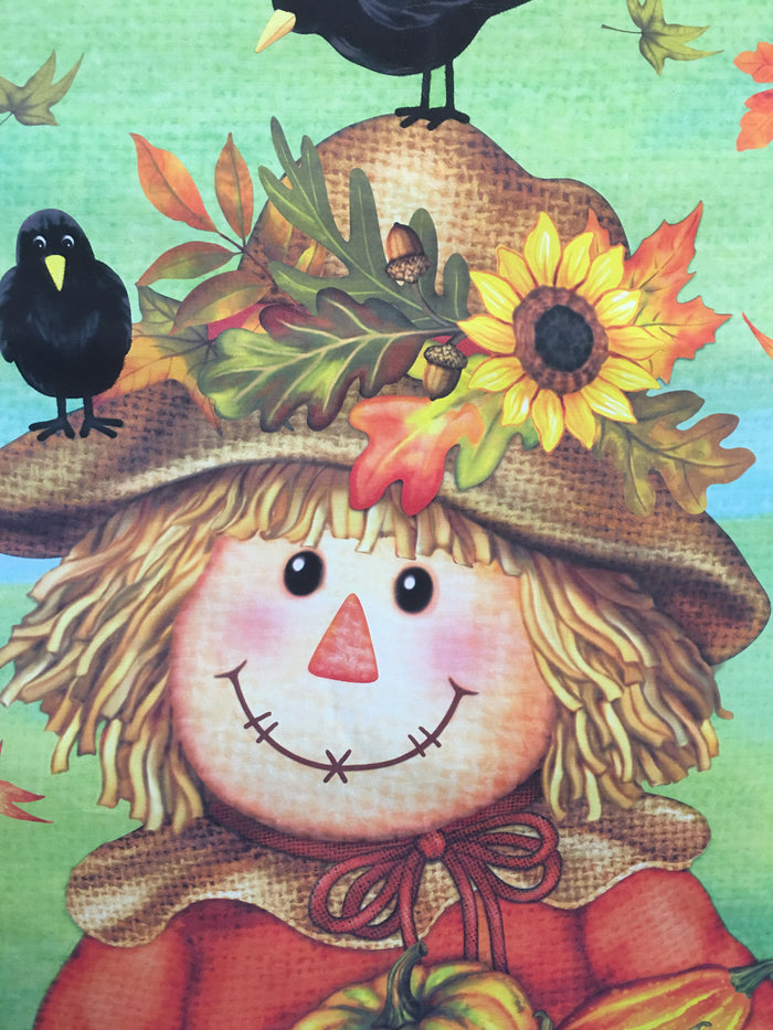 Harvest Girl Scarecrow Dowel Rod Wall Hanging