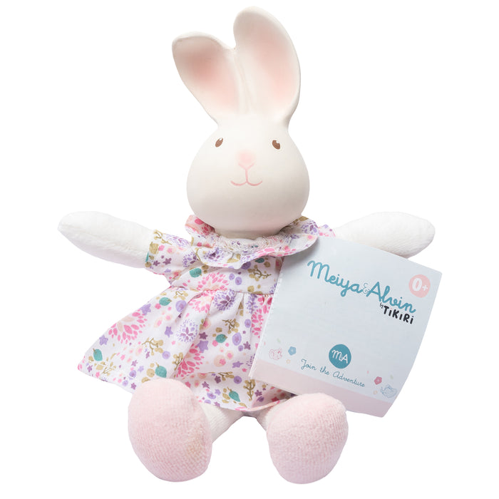 Havah  the  Bunny Mini Organic Rubber Head  Plush  Toy