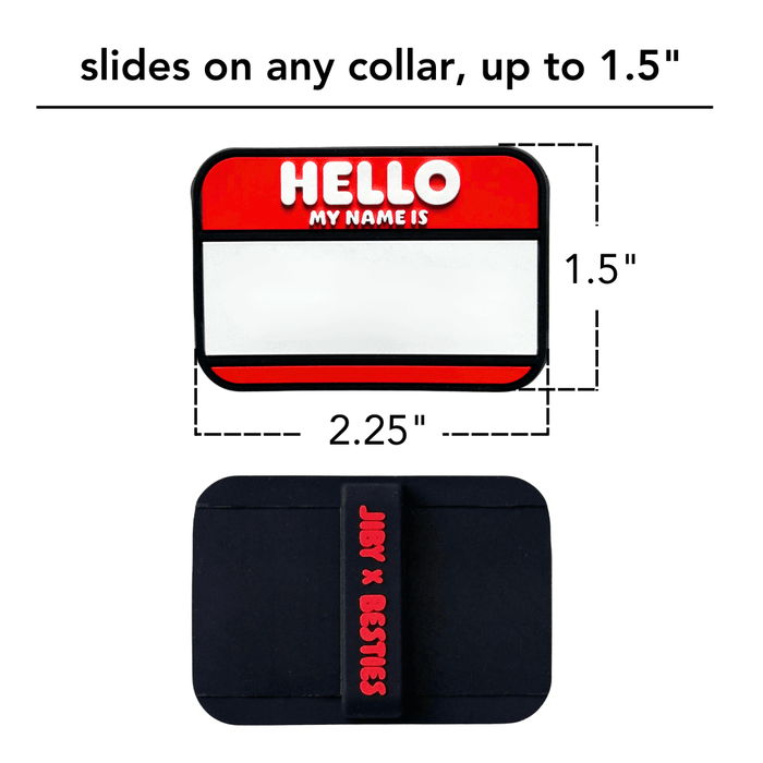 Hello My Name Is | Slide-On Silicone ID Tag