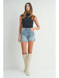 Highrise Side Slit Short