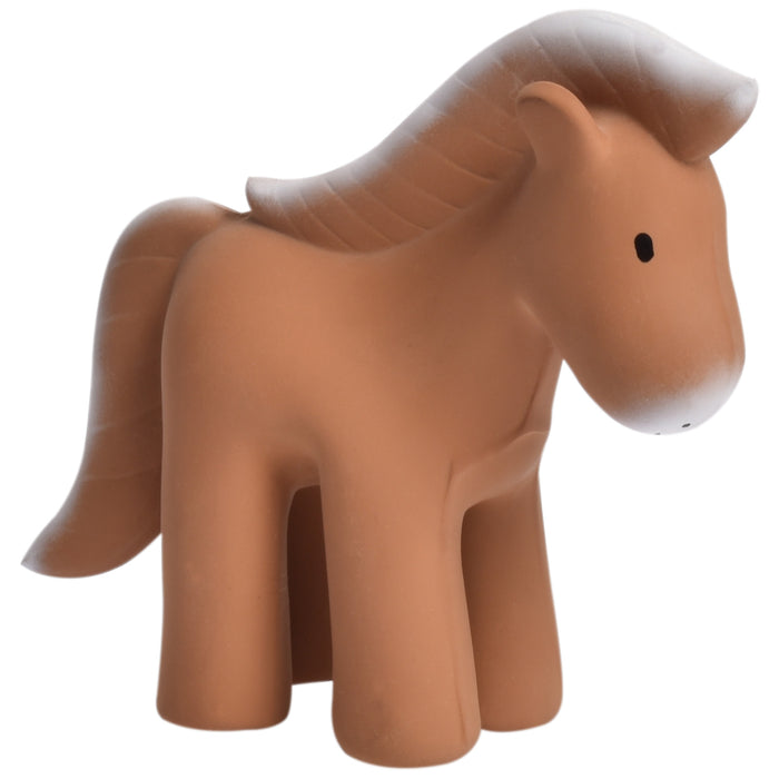 Horse Organic Natural Rubber Rattle, Teether & Bath Toy