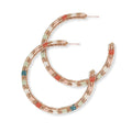 Ink Alloy Hoop Earrings