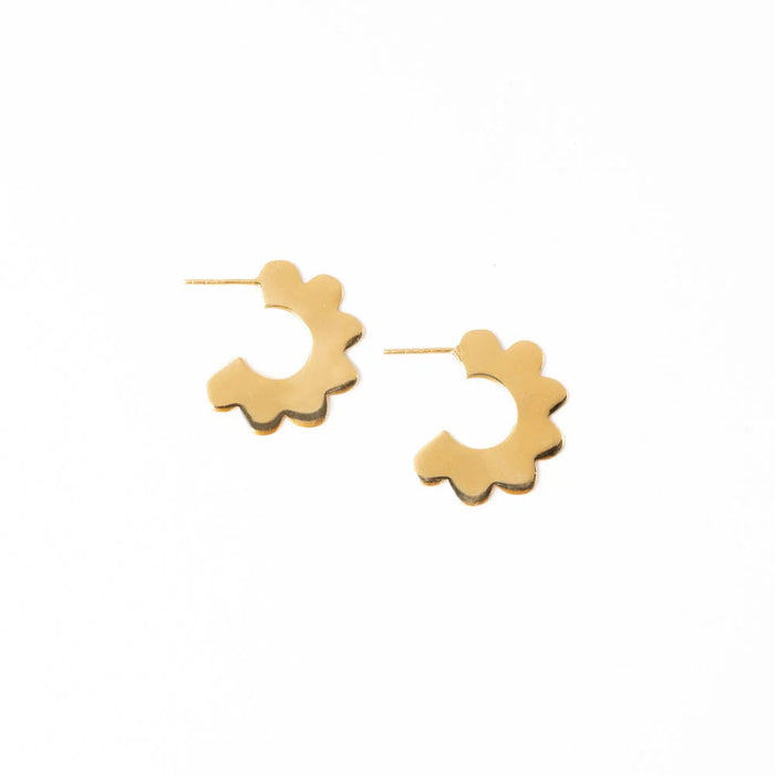 Ink Alloy Hoop Earrings