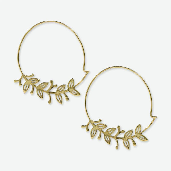 Ink Alloy Hoop Earrings