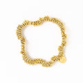 Ink Alloy Kate Brass Round And Flat Beads Stretch Bracelet