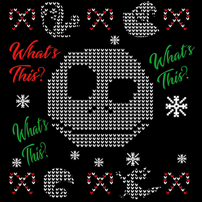 Jack Scary Christmas Print Plush Fleece Throw Blanket