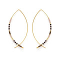 Japanese Bead Threader Earrings Chocolate