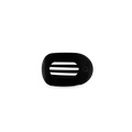 Jet Black | Tiny | Flat Round Clip