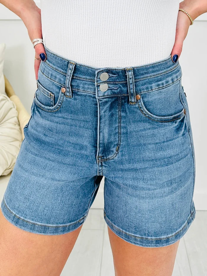 Judy Blue High Waist Medium Wash Jean Shorts