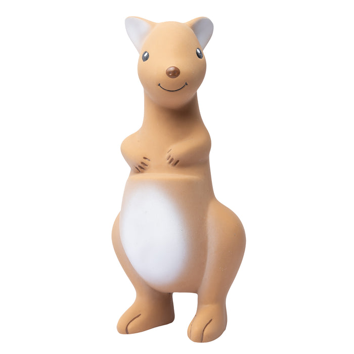 Kangaroo Natural Rubber Teether, Rattle & Bath Toy