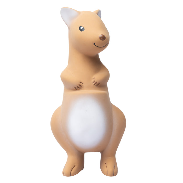 Kangaroo Natural Rubber Teether, Rattle & Bath Toy
