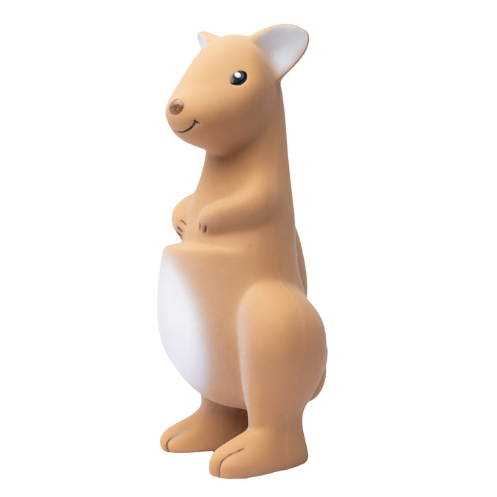 Kangaroo Natural Rubber Teether, Rattle & Bath Toy