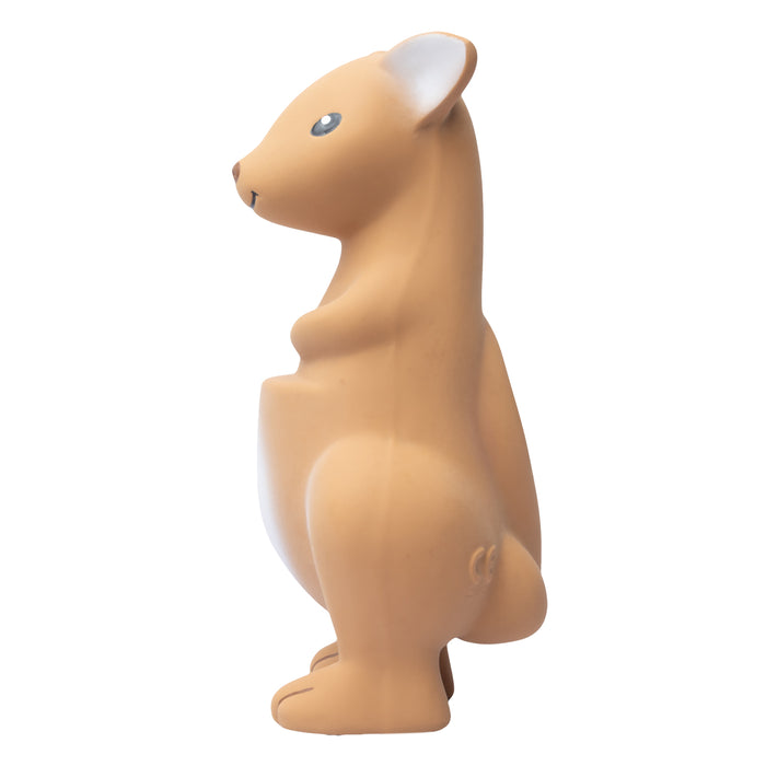Kangaroo Natural Rubber Teether, Rattle & Bath Toy