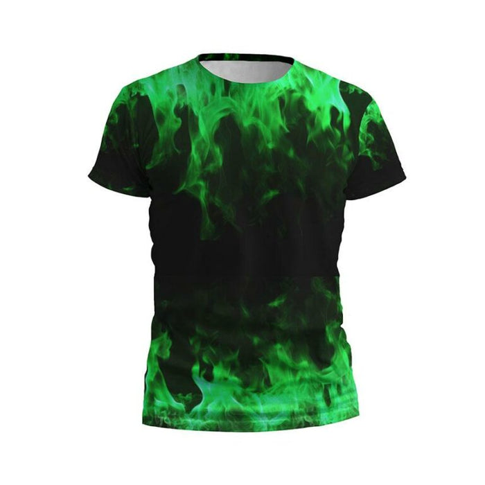 Kids Wild Flame Print Athletic T-Shirt