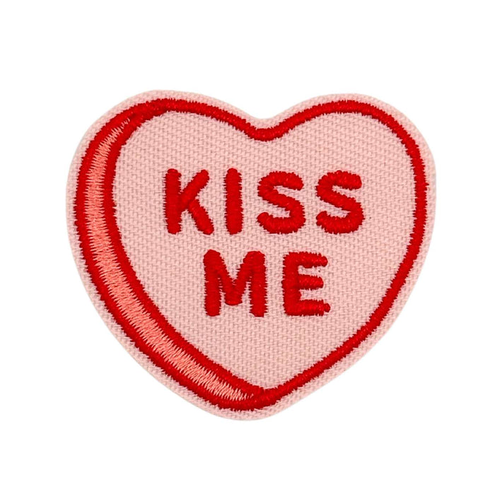 Kiss Me | Velcro or Iron-On Patches For Pets