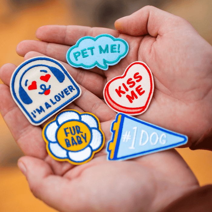 Kiss Me | Velcro or Iron-On Patches For Pets