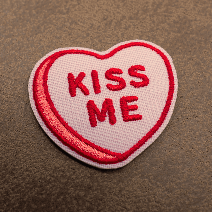 Kiss Me | Velcro or Iron-On Patches For Pets