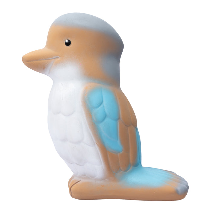 Kookaburra Natural Rubber Teether, Rattle & Bath Toy