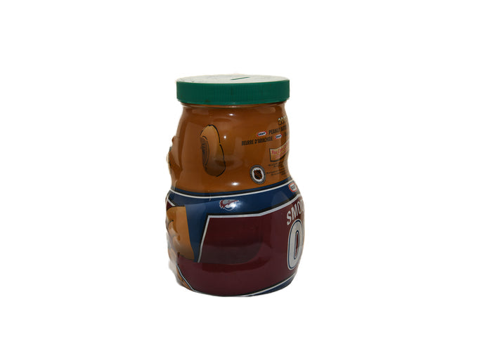 Kraft Peanut Butter Glass Coin Jar Colorado Avalanche Smoothy 2002