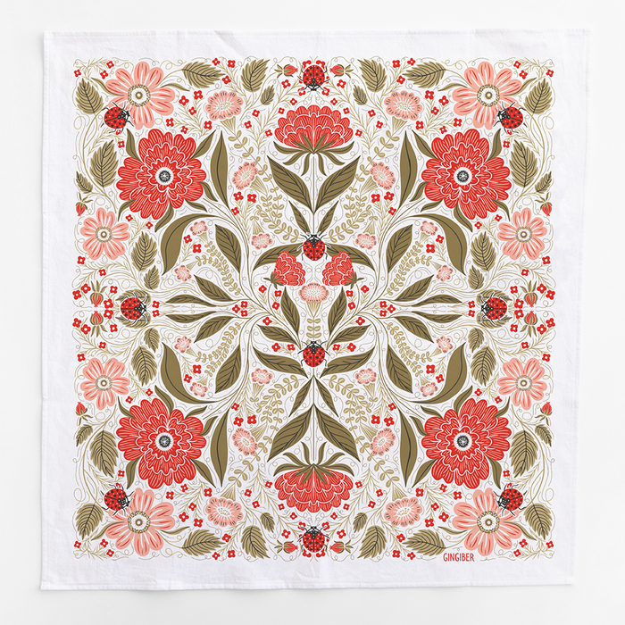 Ladybug Tea Towel