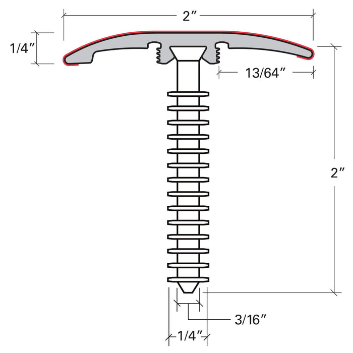 Laminate Moldings - Ultra - Ultra Taupe in 3-in-1: Reducer, T-Molding, End Cap