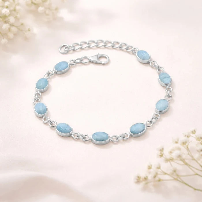 Larimar Link Bracelet