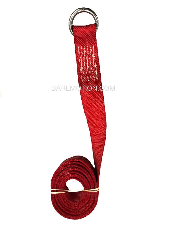 Wheel Lift Lasso Straps w/ O-Ring Diamond Weave RED