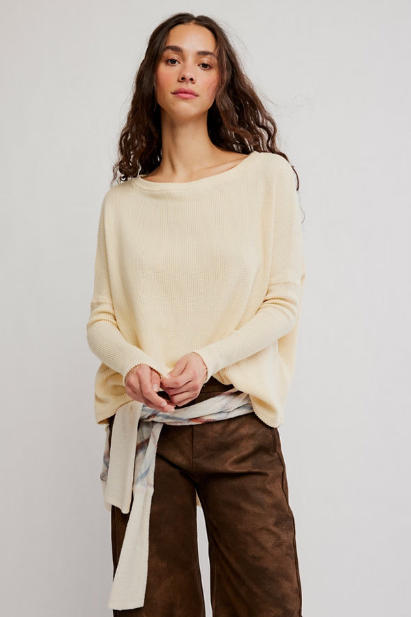 Latte Blues Thermal Top