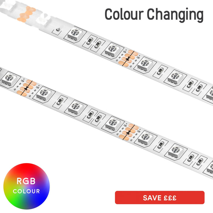 LED Flex Strip 5m roll- SMD 5050 (60) RGB IP20