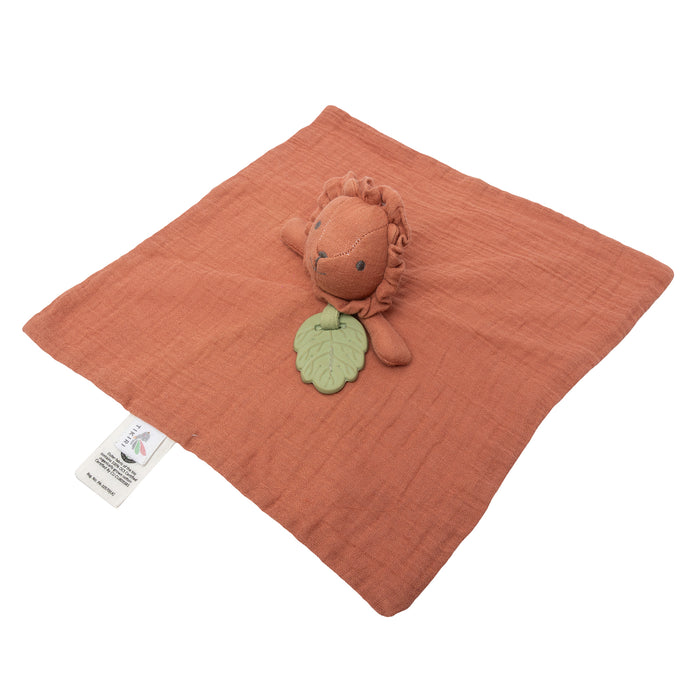 Lion Comforter with Rubber Teether