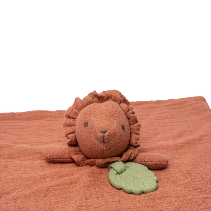Lion Comforter with Rubber Teether