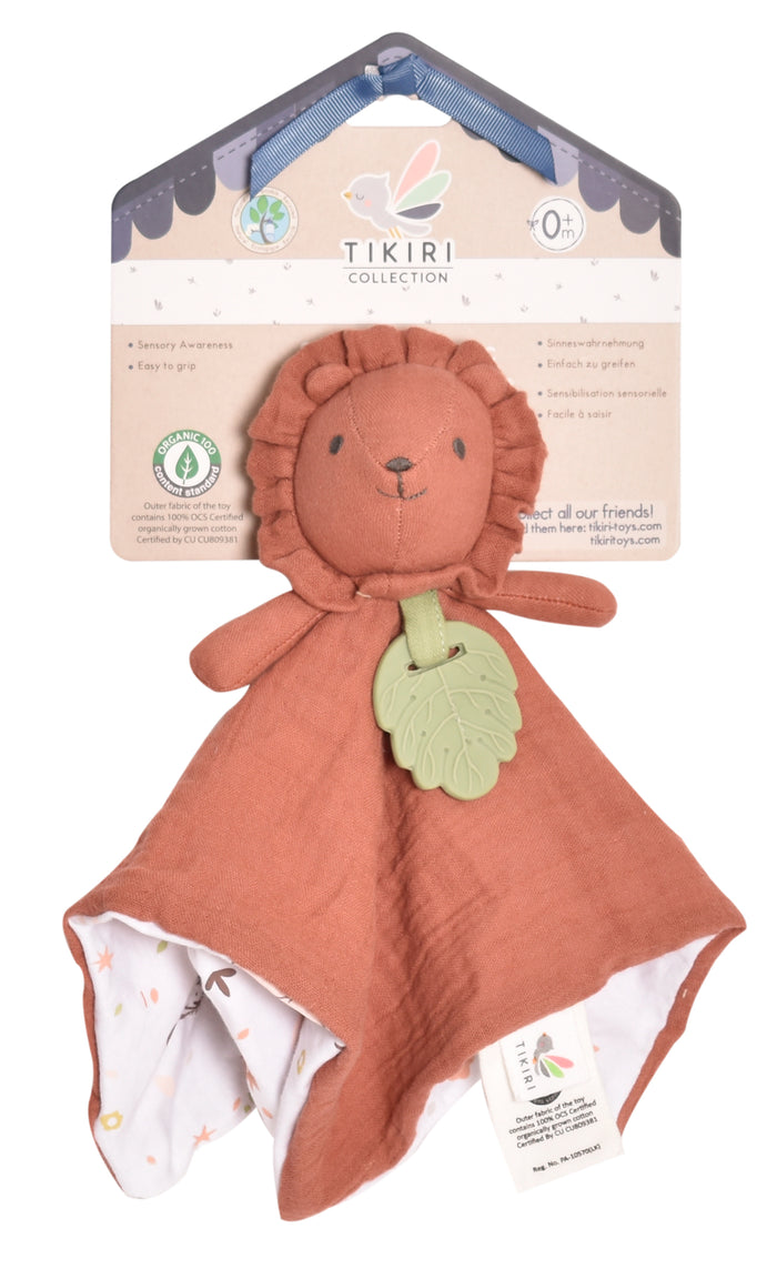 Lion Comforter with Rubber Teether