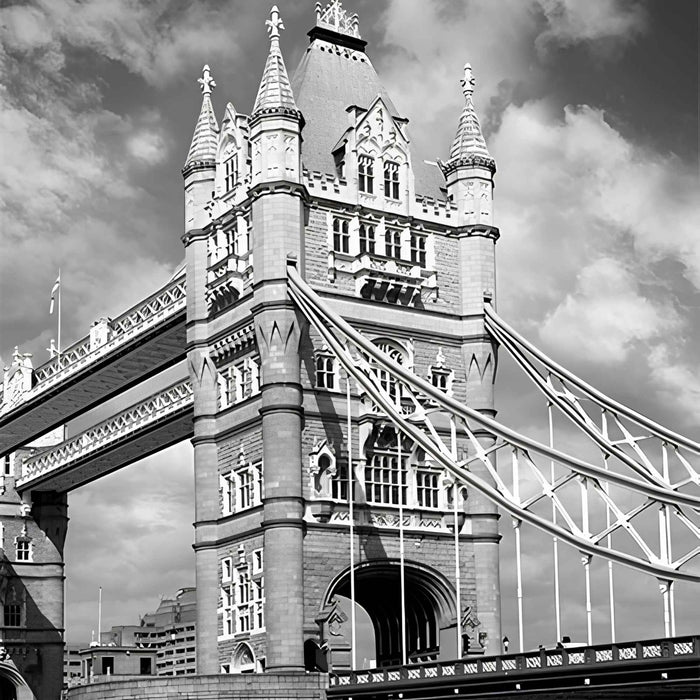 London Tower Bridge Print Plush Fleece Throw Blanket