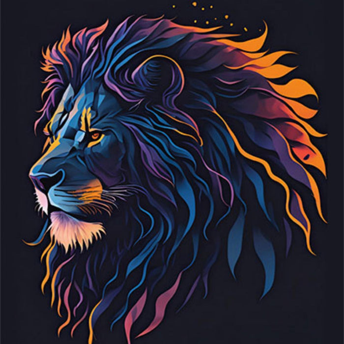 Majestic Lion Graphic Art Plush Fleece Throw Blanket