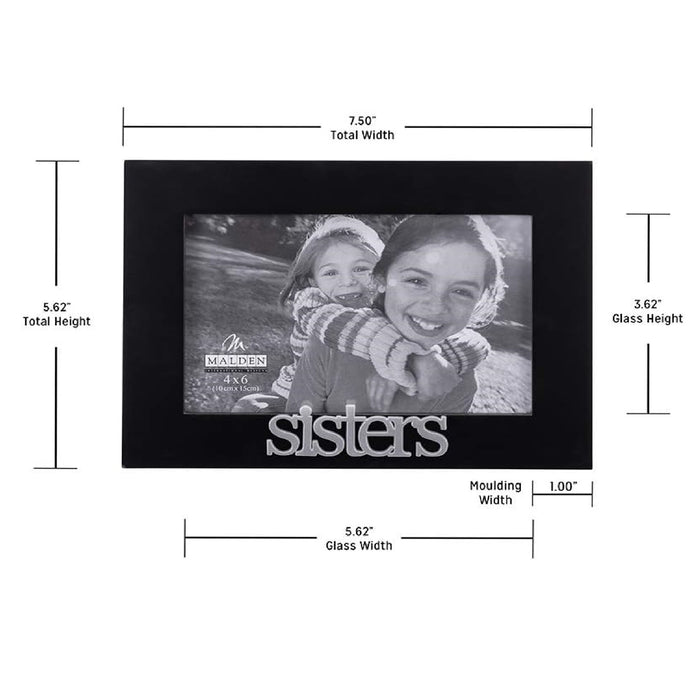 Malden 4 X 6 Sisters Black Picture Frame