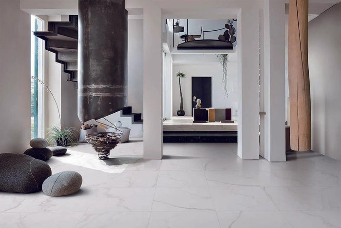Marble Calacatta Polished 48x48 Marble Look Porcelain Tile