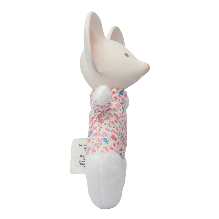 Meiya the Mouse Soft Rattle & Teether with Organic Rubber Toys