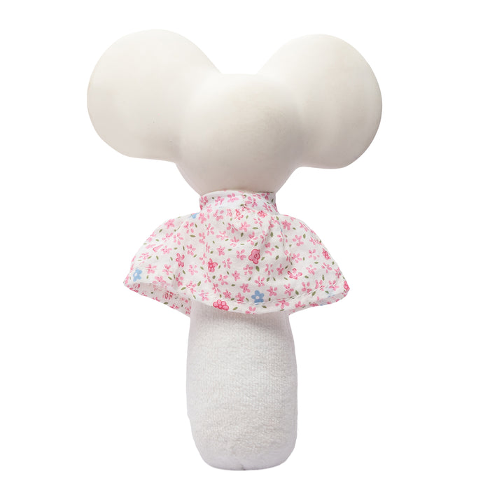 Meiya the Mouse Soft Squeaker Toy with Natural Rubber Head